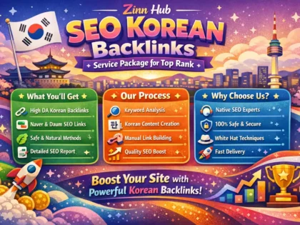 do full SEO korean backlinks service package for top rank