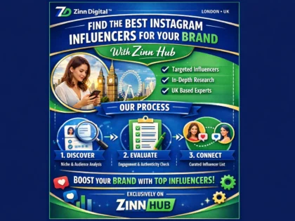 Find the best Instagram influencers for your brand with Zinn Digital ™