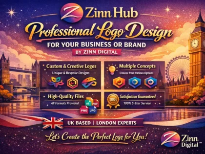 Professional logo design for your business or brand by Zinn Digital ™