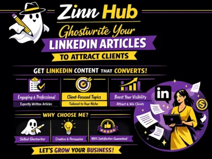 ghostwrite your linkedin articles to attract clients