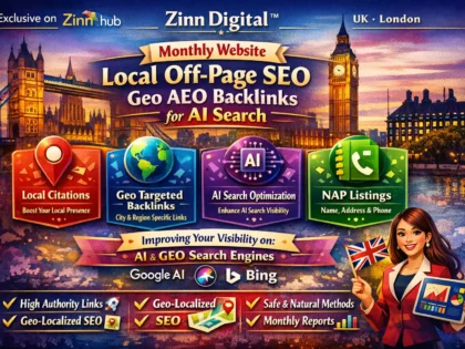 Monthly Website Local Off-Page SEO Geo AEO Backlinks for AI Search