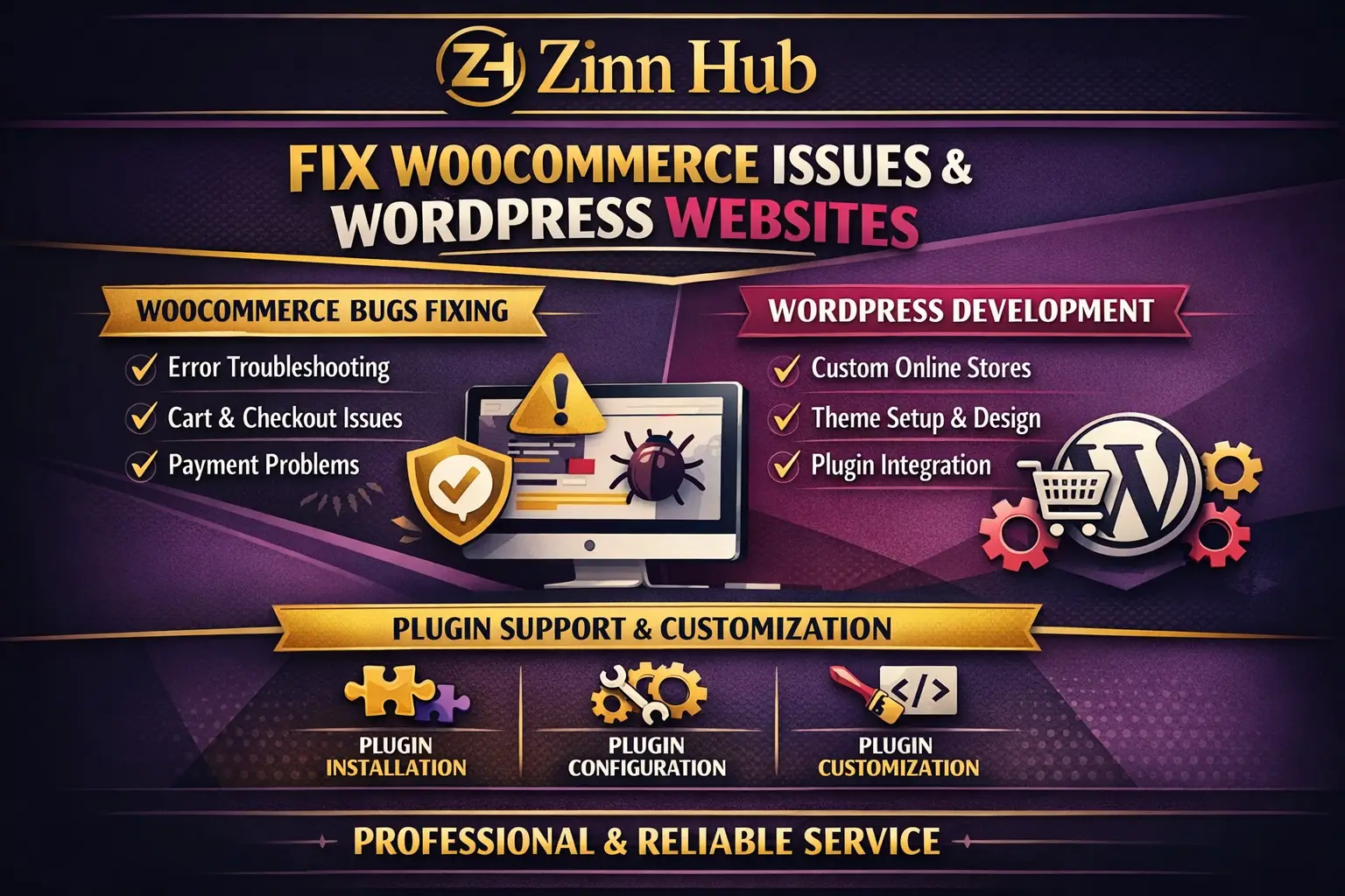 Fix Woocommerce Bugs And Issues, Develop Wordpress Woocommerce Website, Plugins 1 Fix Woocommerce Bugs And Issues