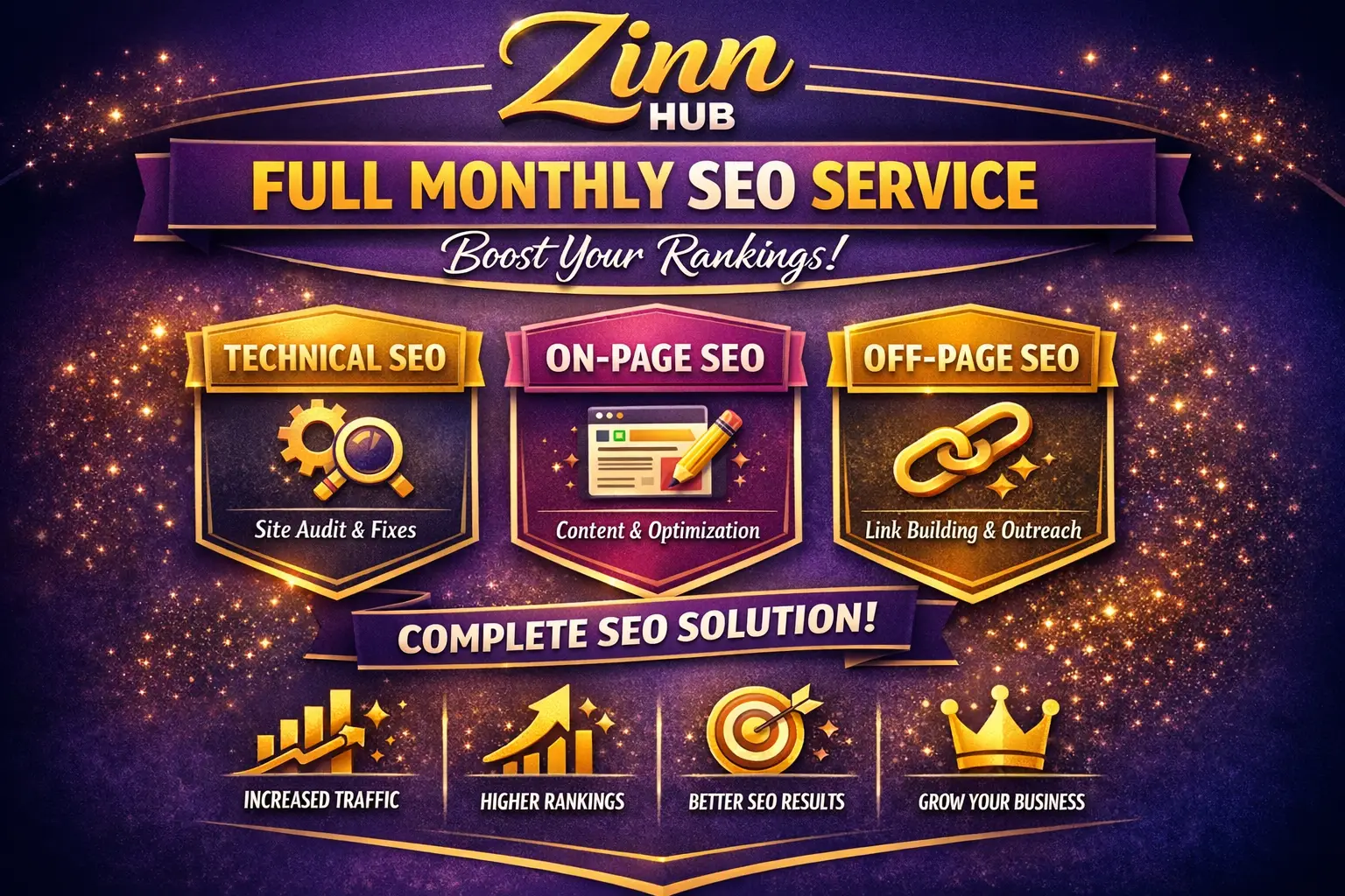 Provide Full Monthly Seo Service Including Technical, Onpage And Offpage 1 Provide Full Monthly Seo Service Including Technical