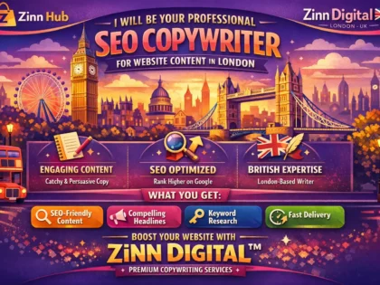 Be your professional SEO copywriter for website content in London