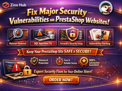 Fix Major Security Vulnerabilities On Prestashop Websites