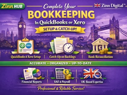 Complete your bookkeeping in QuickBooks or Xero setup and catch-up