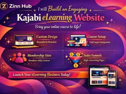 build an engaging kajabi elearning website
