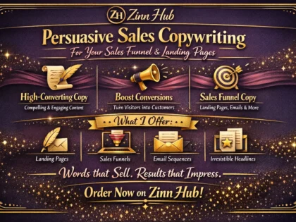 do persuasive sales copywriting for your sales funnel and landing pages