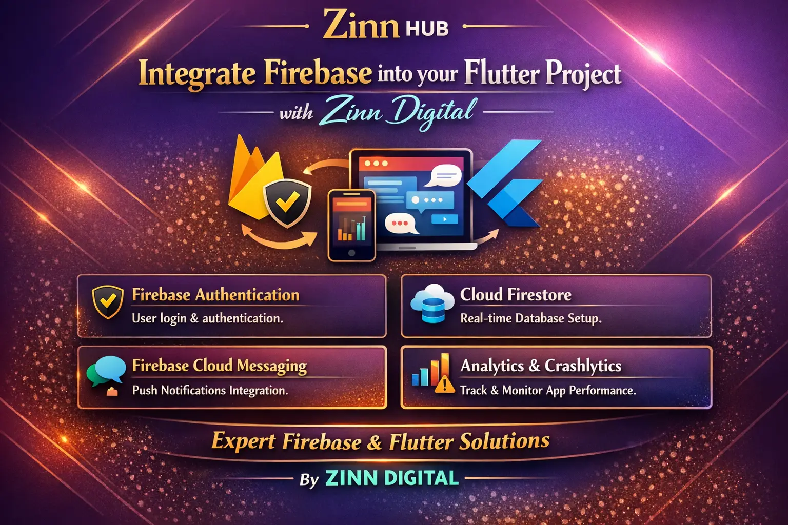 Integrate Firebase Services Into Your Flutter Project With Zinn Digital ™ 1 Integrate Firebase Services Into Your Flutter Project With Zinn Digital ™