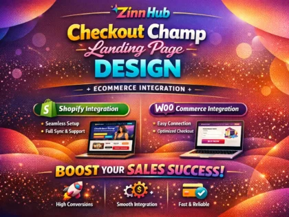 design checkout champ landing