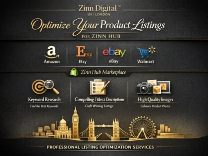 arrange product listing on amazon etsy ebay walmart shopify