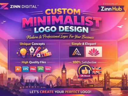 Create a custom modern minimalist business logo design