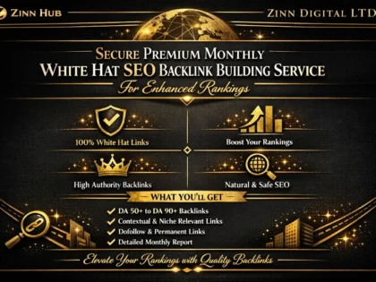Secure Premium Monthly White Hat SEO Backlink Building Service for Enhanced Rankings