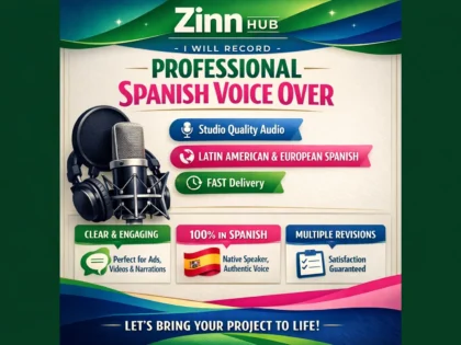 record professional spanish voice over