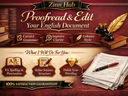 proofread and edit your english document