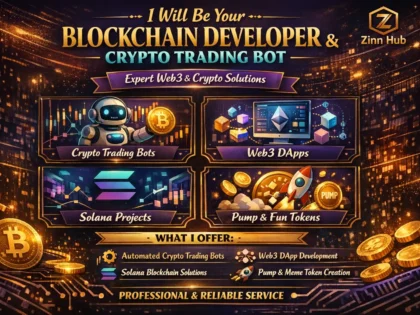 be blockchain developer ore supply crypto trading bot web3 dapp pump fun solana