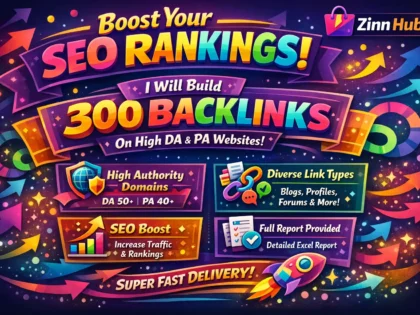 build 300 backlinks on high da pa websites