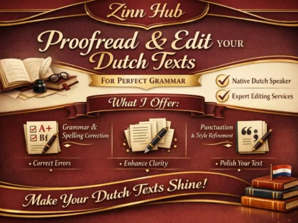 Proofread And Edit Your Dutch Texts For Perfect Grammar