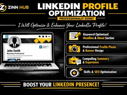 provide and do linkedin profile optimization professionally