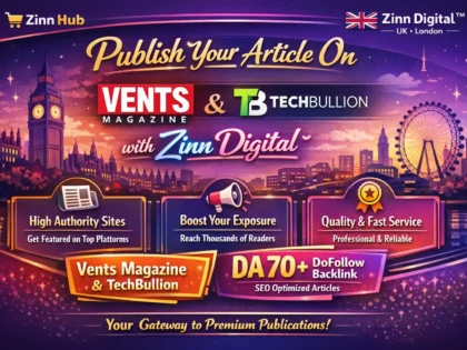 Publish article on Vents Magazine or TechBullion - Zinn Digital ™