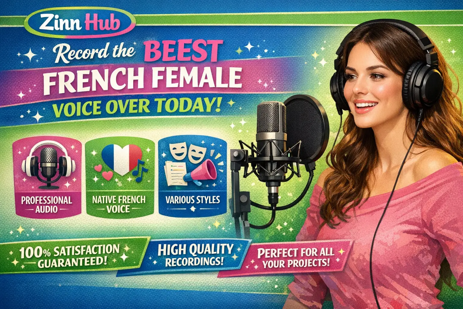 Record The Best French Female Voice Over Today 1 Record The Best French Female Voice Over Today