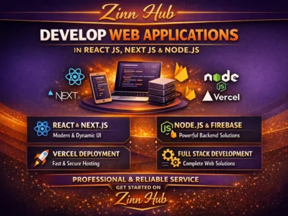 Develop web applications in React JS