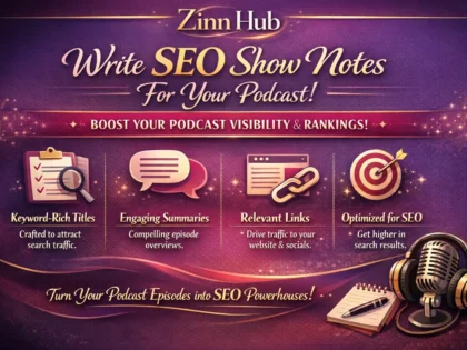 write SEO show notes for your podcast