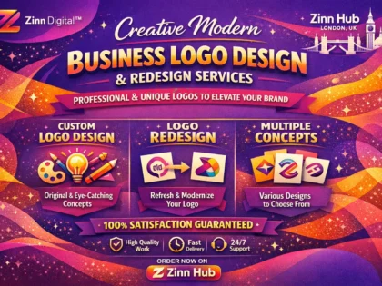 Creative modern business logo design and redesign services