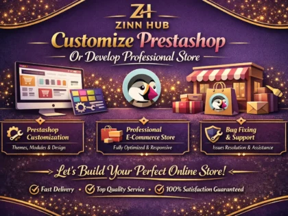 customize prestashop or develop professional store