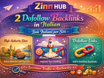 make 2 dofollow backlinks in italian