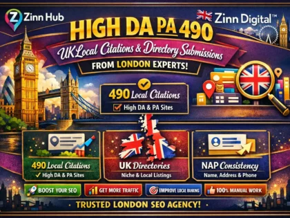 High Da Pa 490 Uk Local Citations And Directory Submissions From London Experts