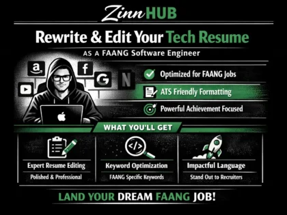 Rewrite And Edit Your Tech Resume As A Faang Software Engineer