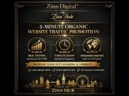 Create 5-minute Duration Organic Website Traffic Promotion