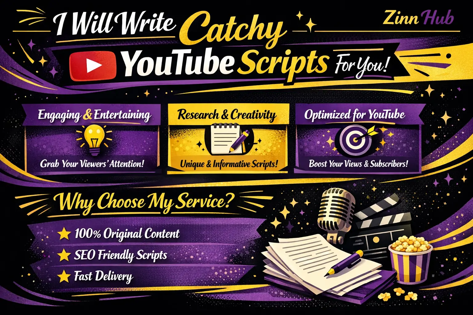 Write Catchy Youtube Scripts For You 1 Write Catchy Youtube Scripts For You