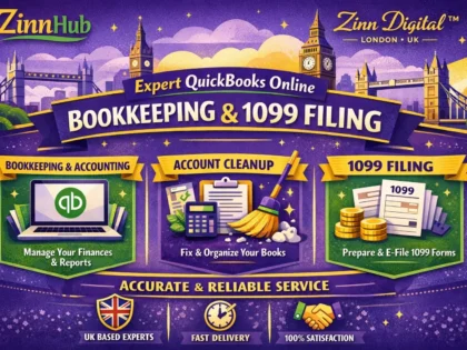 Provide Quickbooks Online Bookkeeping, Accounting Cleanup And 1099 Filing 2 Provide Quickbooks Online Bookkeeping