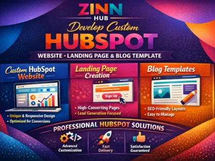 Develop Custom Hubspot Website, Landing Page And Blog Template 2 Develop Custom Hubspot Website