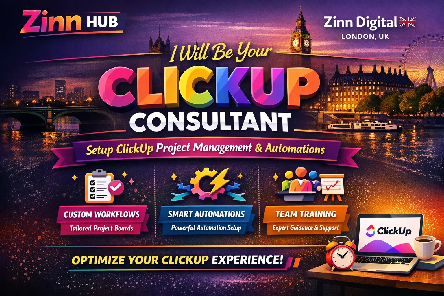 Be Your Clickup Consultant, Setup Clickup Project Management Boards Automations 3 Be Your Clickup Consultant, Setup Clickup Project Management Boards Automations - Image 3