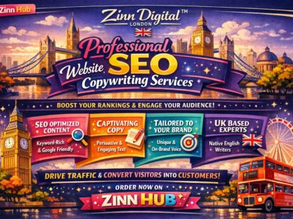 Professional SEO website copywriting services by Zinn Digital ™ London