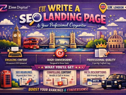 Write a SEO landing page as your professional copywriter
