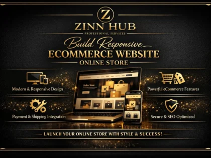 build responsive ecommerce website online store