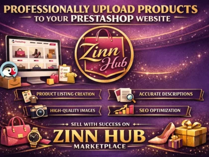 professionally upload products to your prestashop website