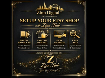 setup etsy shop with etsy digital products print on demand etsy listing etsy SEO