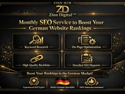 Provide Monthly SEO Service to Boost Your German Website Rankings