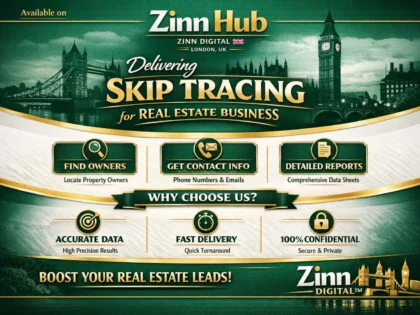 deliver skip tracing service for real estate business