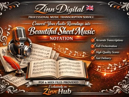 Convert Your Audio Recordings Into Professional Sheet Music Notation