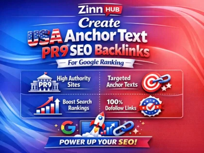 create USA anchor text pr9 SEO backlinks for google ranking