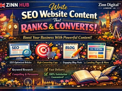 Write SEO website content that ranks and converts from Zinn Digital ™
