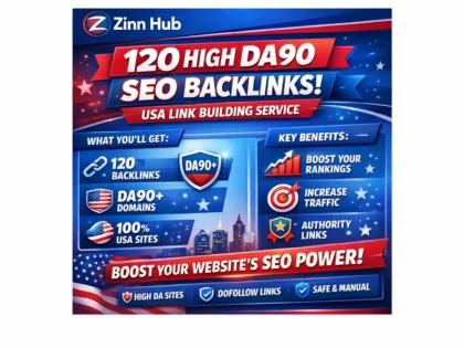 120 high da90 SEO backlinks