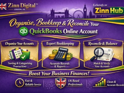 Organise, bookkeep and reconcile your QuickBooks Online account