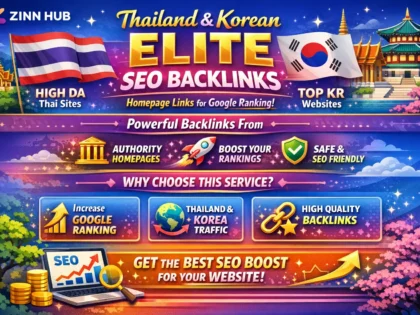 thailand korean elite SEO backlinks link building homepage for google ranking